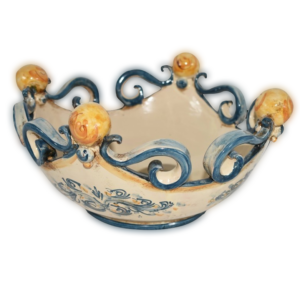 Centrotavola pallina Ø 25cm e Ø 30cm ceramiche di Caltagirone collezione Sofia, La Maiolica Calatina