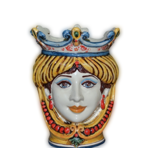 Testa di moro donna h25cm ceramiche di Caltagirone