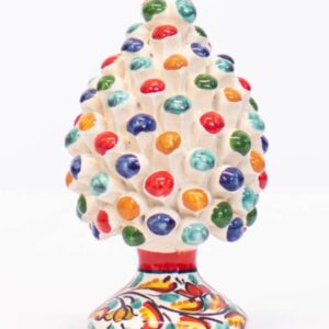 Pigna in ceramica h25, h30, h35 di Caltagirone collezione Akanthus